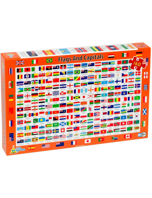 Flags and Capitals Jigsaw 160 piece